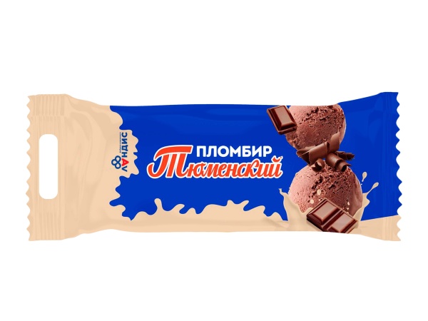 Весовое мороженое "Тюменский пломбир" шоколад 400 гр.