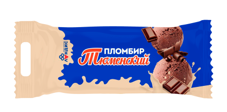 Весовое мороженое "Тюменский пломбир" шоколад 400 гр.