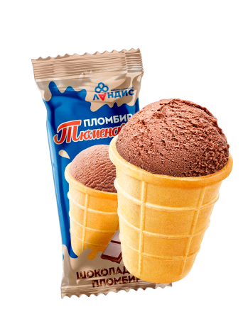 Ваф/ст "Тюменский пломбир" 15% шоколадный 80 гр/30шт